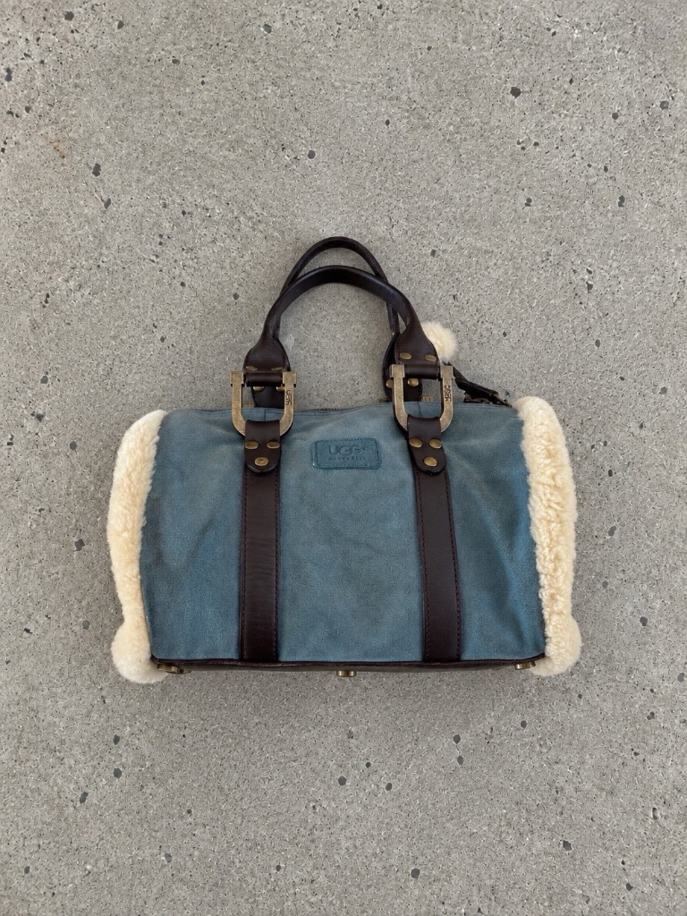 UGG Australia Sheepskin Fur Suede Leather Handbag Authentic ❤️